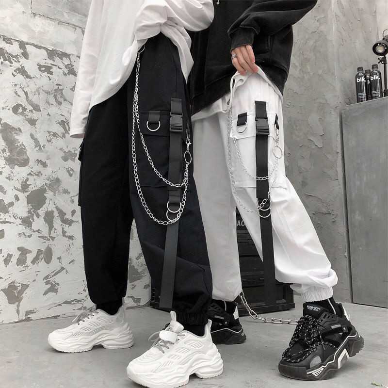 高価値 人気 XL メンズ 黒 ストリート パンツ 韓国 ブラック ヒップホップ