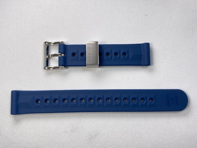 R02B034J9 SEIKO Prospex 19mm original silicon band navy SBDX039/8L35-01C0 for cat pohs free shipping 