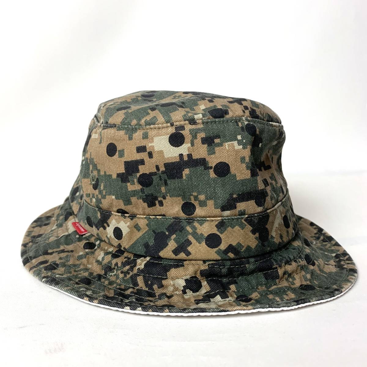 貴重 Supreme COMME des GARCONS SHIRT 13SS Crusher Hat シュプリーム コムデギャルソン デジカモ 迷彩 ドット クラッシャー ハット 帽子_画像1