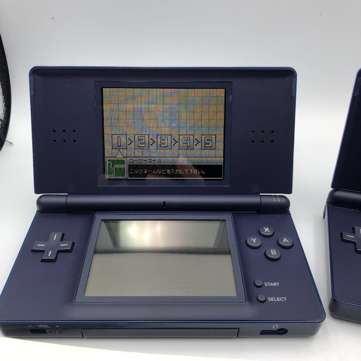 任天堂 Nintendo DS lite DSライト ネイビー 2台まとめて ニンテンドー ニンテンドウ