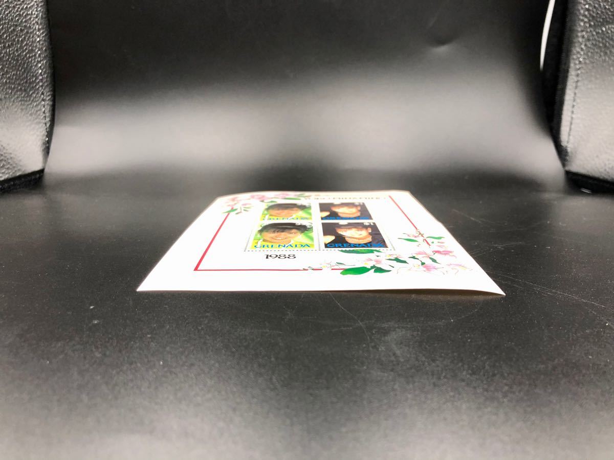 外国切手 グラナダ 南野陽子 記念切手 1988 ナンノ アイドル切手 ミニシート  小型シート GRANADA