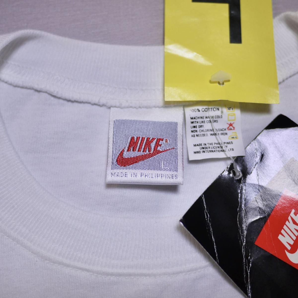 Dead Stock 80s GRAY TAG NIKE AIR SWOOSH S/S Tee Size L ナイキ Tシャツ グレータグ Vintage ビンテージ ヴィンテージ スウッシュ 90s_画像5