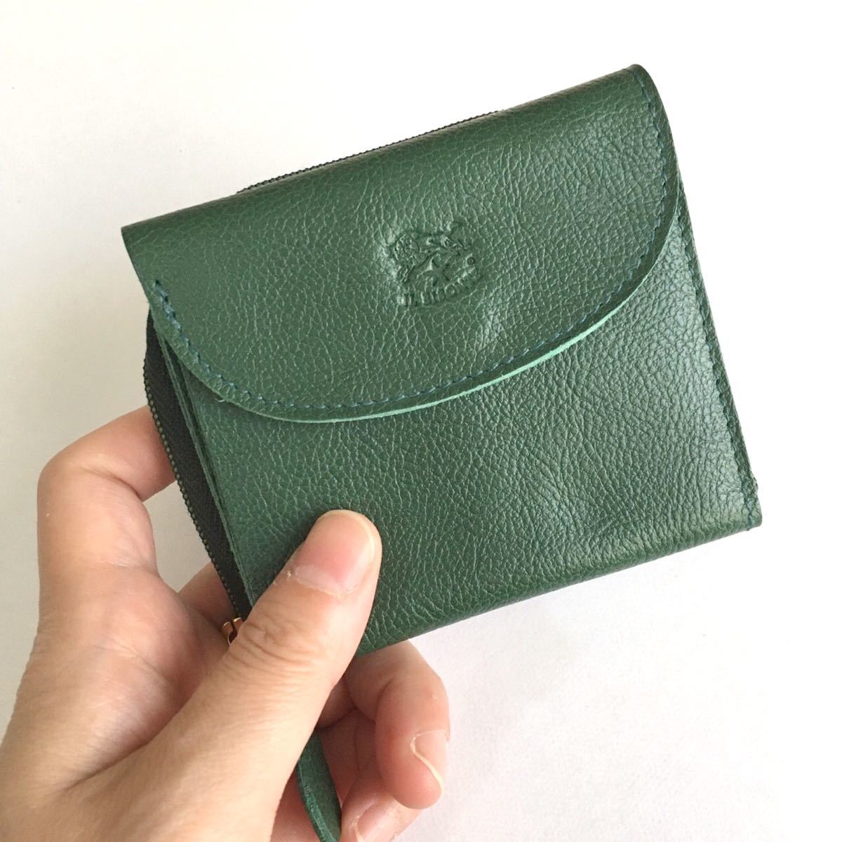 新品未使用】イルビゾンテILBISONTE人気のコンパクトファスナー財布