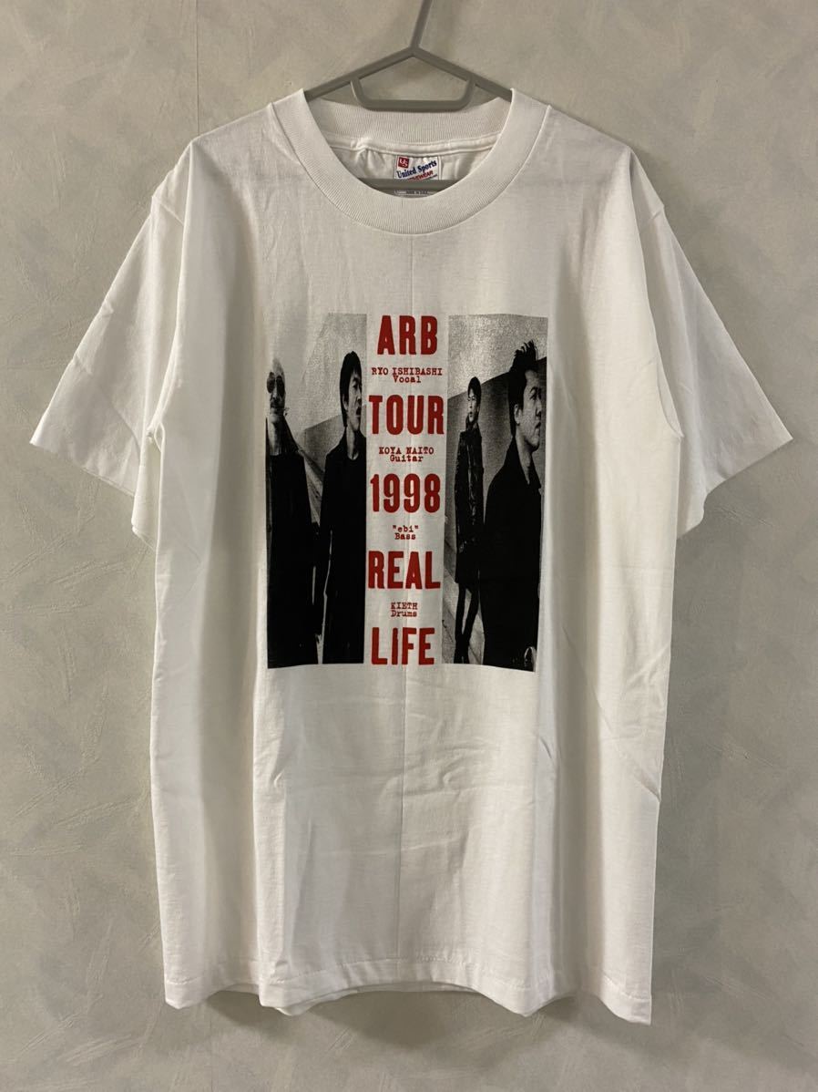 【お買得】 REAL 1998 TOUR 美品　ARB LIFE バンドTシャツ ビンテージ 90s EBI KEITH 内藤幸也 石橋凌 サイズM Tシャツ Tシャツ