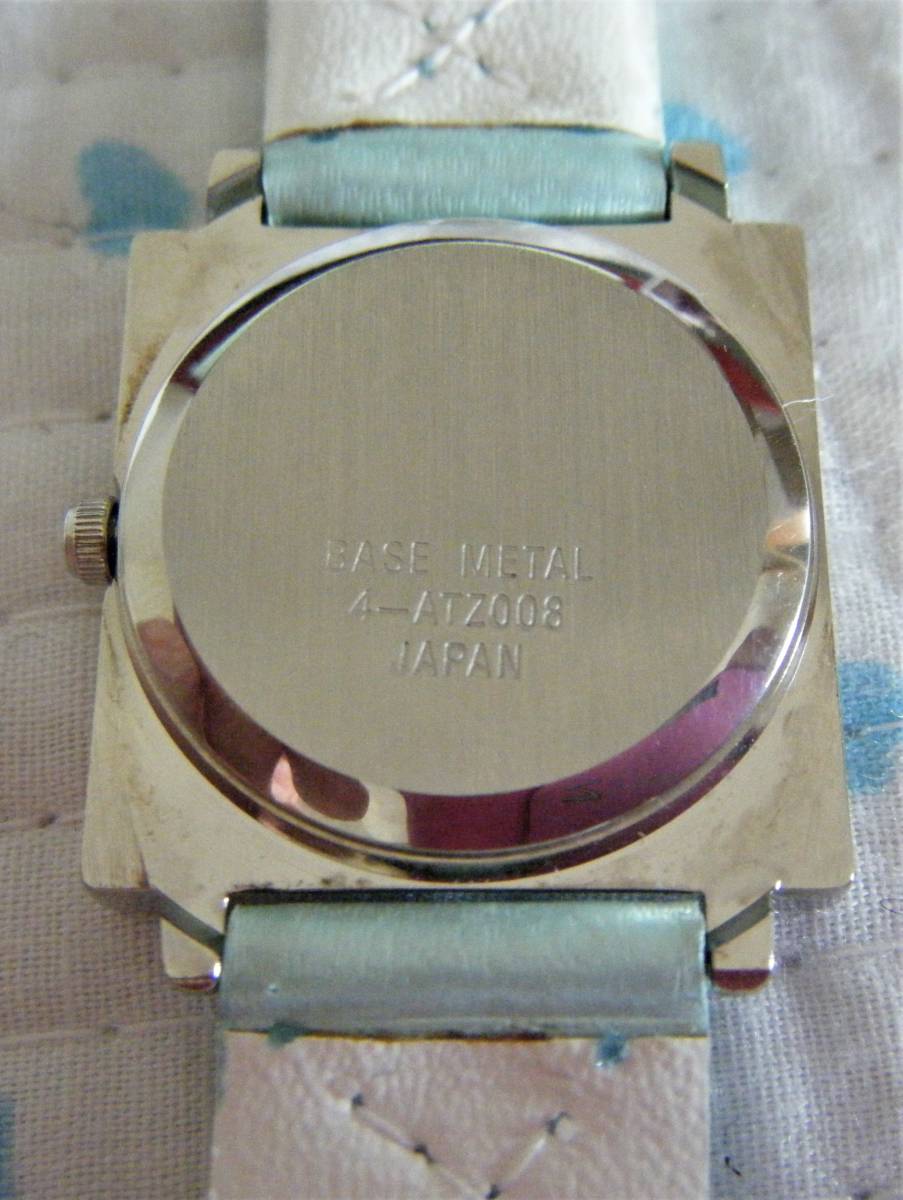ハローキティ HELLOKITTY 女の子用腕時計 ３針クオーツ式 本体:ステンレス製 ベルト:合成皮革製・パステルミント色の画像4