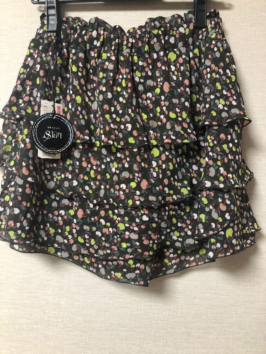 UNIQLO ユニクロ フリル 柄 ショートパンツ 平置きサイズ参考にしてみてください
