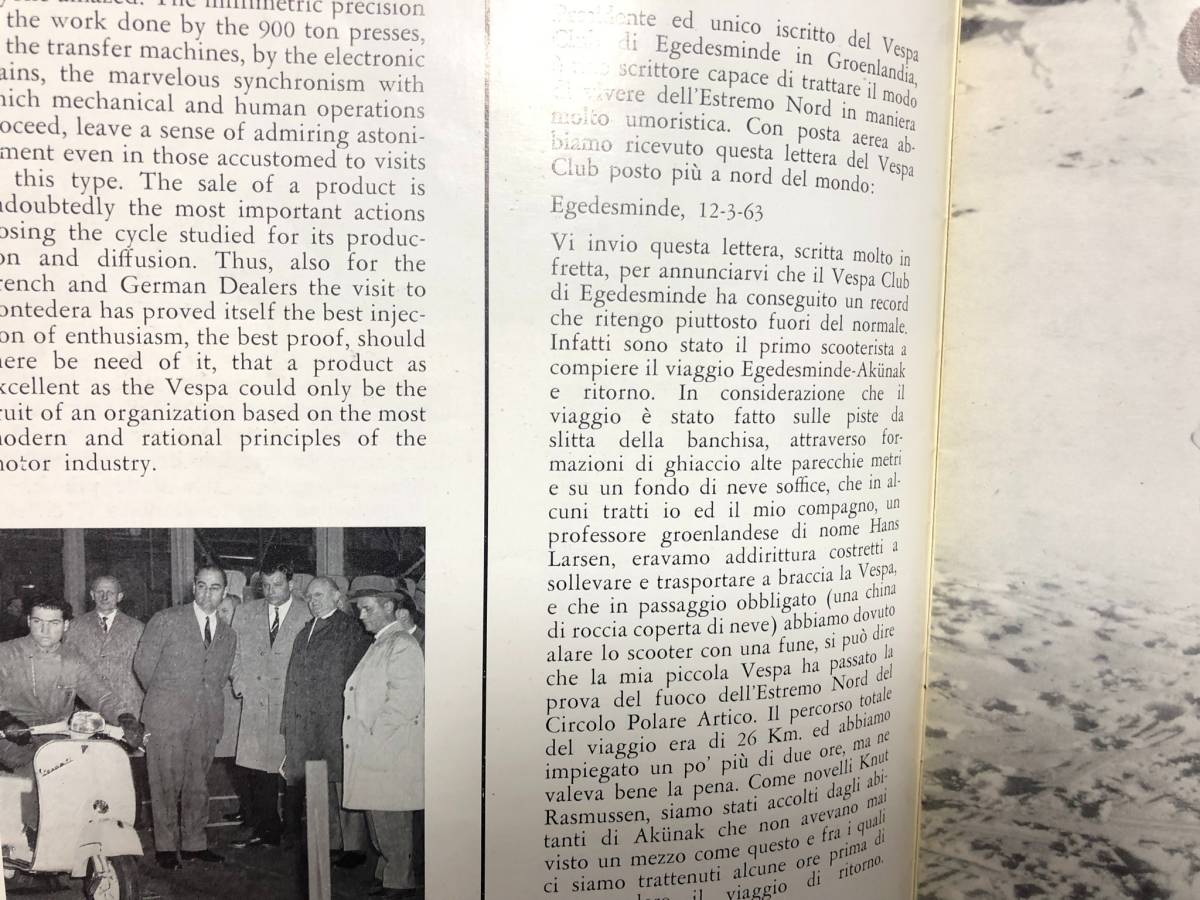  Vespa Vespa Piaggio PIAGGIO magazine magazine 80 number 1963 year 4,5,6 month number used 