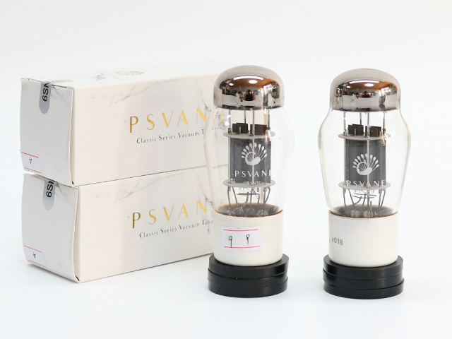 プスバン 貴族之声 PSVANE 6SN7 2本 真空管 マッチドペア 白ベース