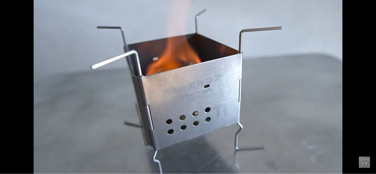 【未使用】-Firebox Nano Titanium- Stove ファイヤーボックスナノ（ネーム/USA/Titan/刻印）