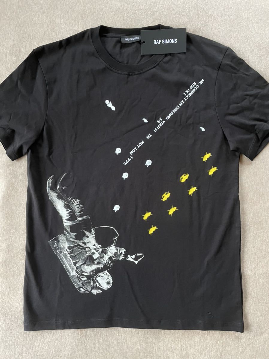 黒XS新品 RAF SIMONS Astronaut プリント Tシャツ 半袖 カットソー