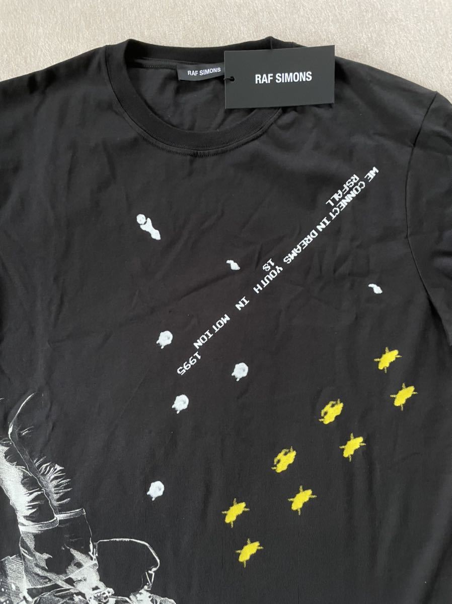 黒XS新品 RAF SIMONS Astronaut プリント Tシャツ 半袖 カットソー