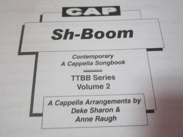 輸入楽譜（アカペラ）　Sh-Boom　　シュブーン　　TTBB_画像3