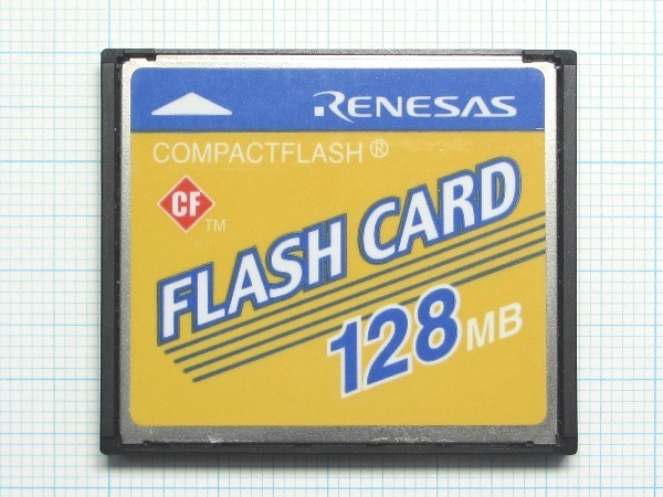 *RENESAS CompactFlash 128MB used * postage 63 jpy ~
