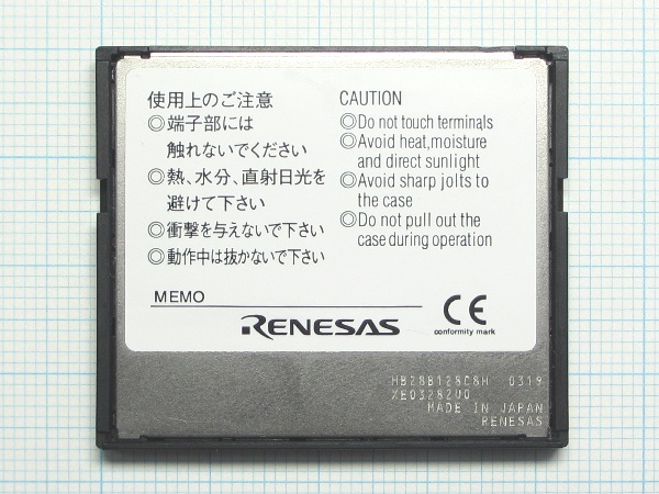 *RENESAS CompactFlash 128MB used * postage 63 jpy ~