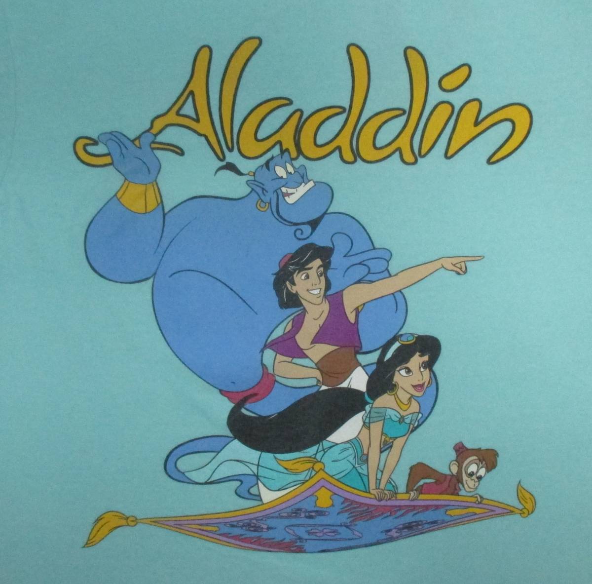 世界的に アラジン Aladdin Tシャツ ディズニー Disney ジャスミン Princess Jasmine ジーニー Genie アラジンと魔法のランプ ヴィンテージ イラスト キャラクター Grandkadrihotel Com