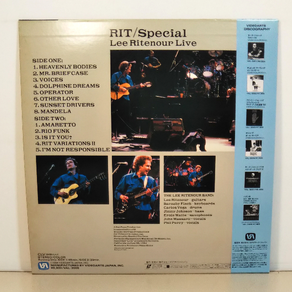LD[RIT special Lee *li toner * live |RIT Special Lee Ritenour LIVE]* obi * liner attaching * used laser disk. western-style music. Jazz 