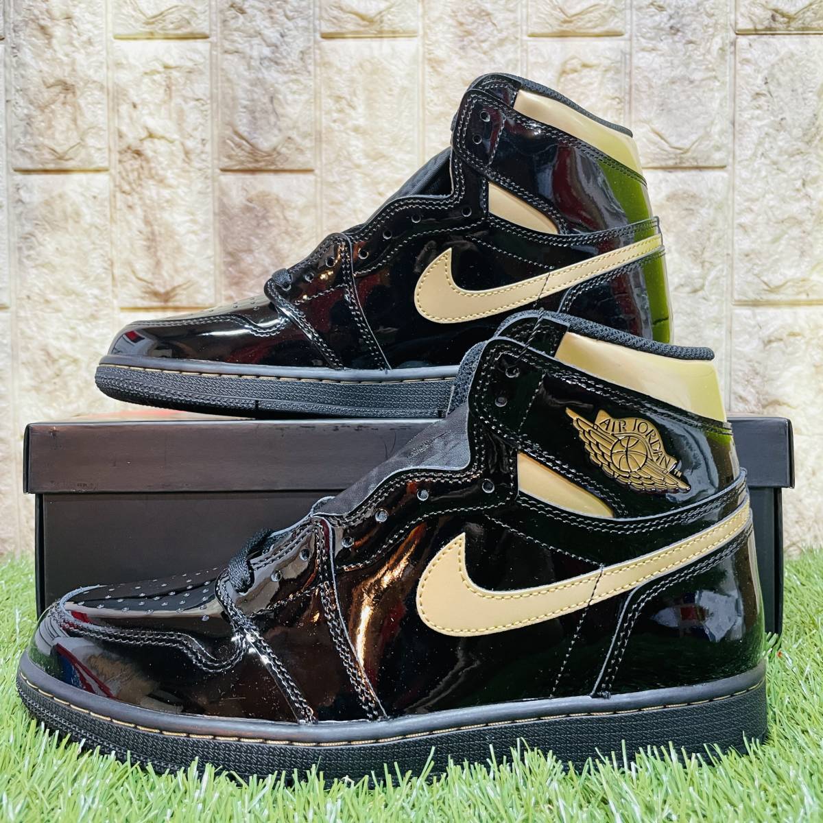 ナイキ エアジョーダン1 パテント AJ1 黒金 555088-032 27.5 | labiela.com