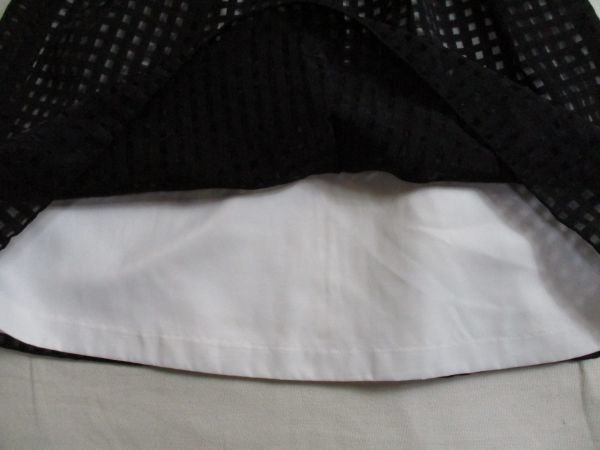 BC120【(株)キャット】フォーマル　裏地付き　チェック模様　ジャンバースカート　女児　黒・白　120_画像5