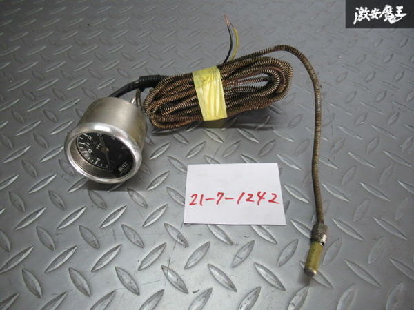 保証付 BLITZ ブリッツ 機械式 TEMP 水温計 油温計 温度計 52Φ 追加メーター カーボンフェイス ブラックライト センサー付 棚O-1