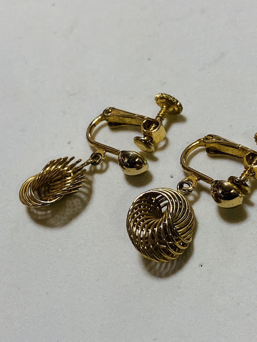 T1142 美品!! シャネル カラーストーン ドロップ ラウンド イヤリング