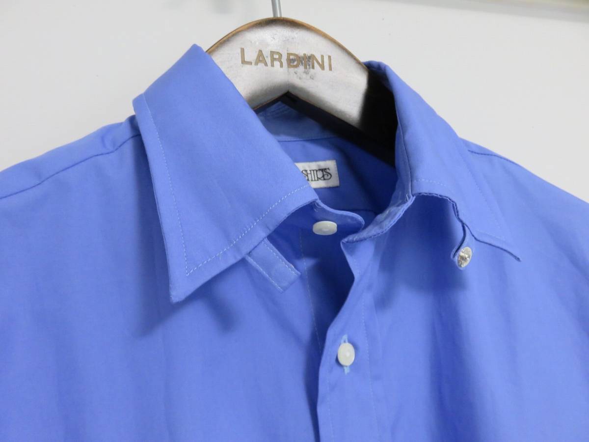 送料無料 新品 INDIVIDUALIZED SHIRTS TAB COLLAR SHIRTS S アメリカ製 ブルー インディビジュアライズドシャツ タブカラー シャツ_画像3