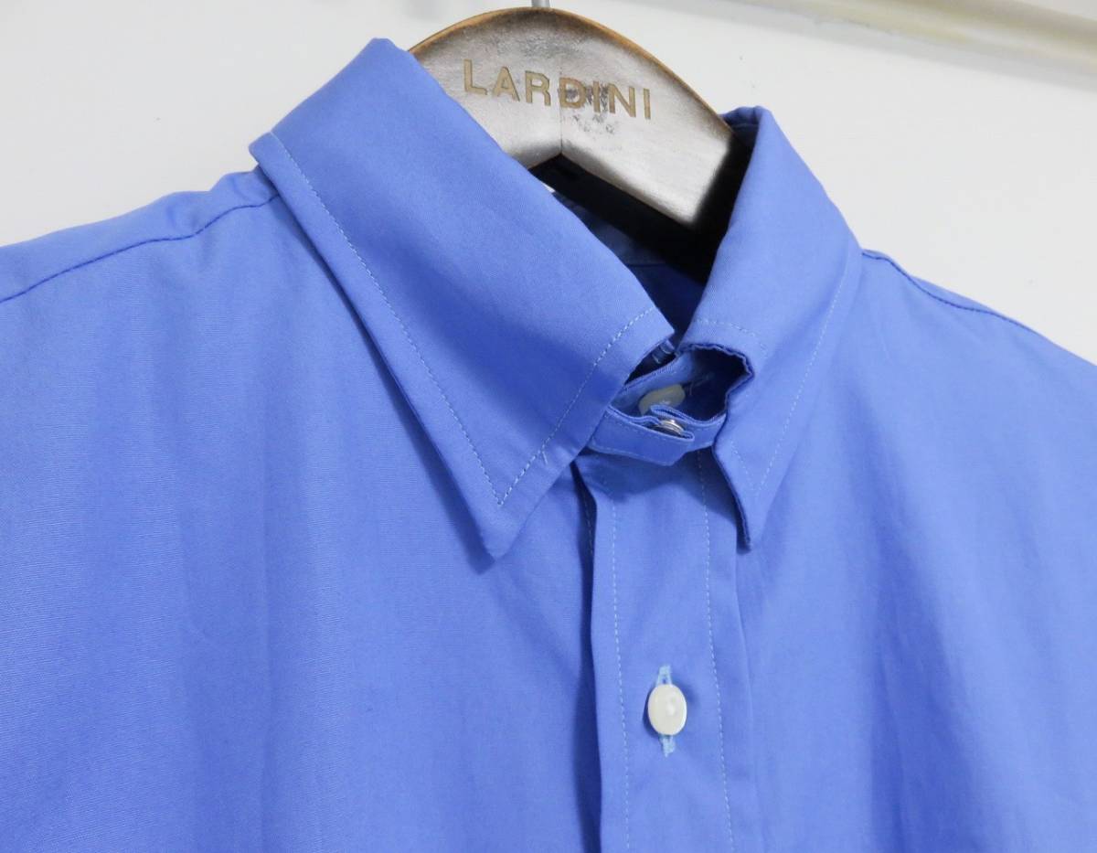 送料無料 新品 INDIVIDUALIZED SHIRTS TAB COLLAR SHIRTS S アメリカ製 ブルー インディビジュアライズドシャツ タブカラー シャツ_画像2