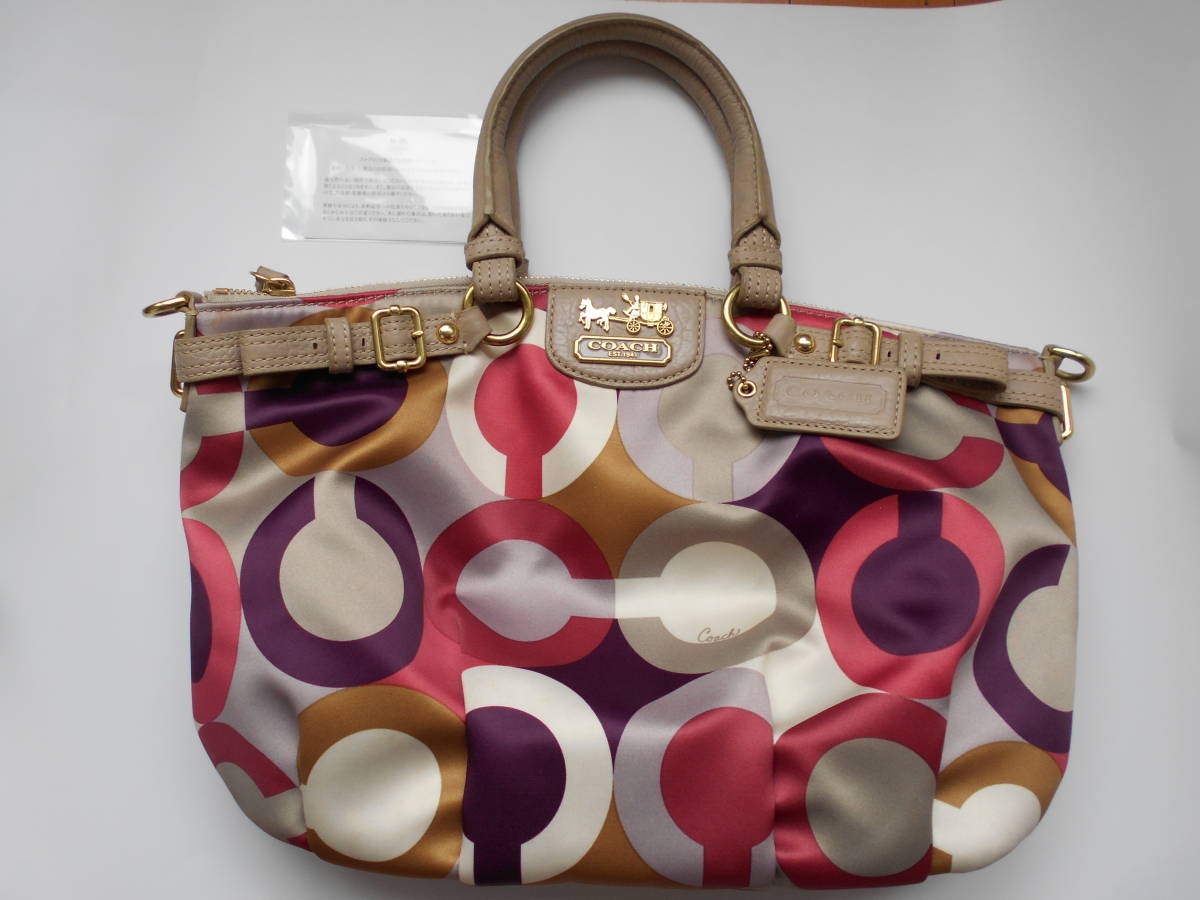 ヤフオク! - 【美品・ケアカード付き】COACH コーチ◇トートバッグ◇...