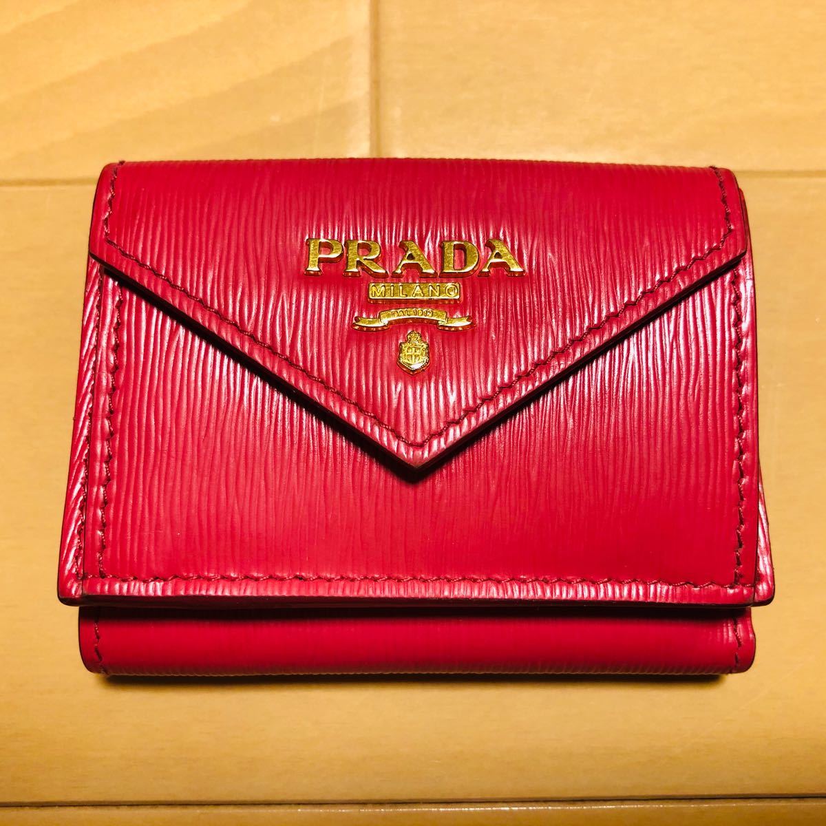 PRADA プラダ ミニウォレット コンパクトウォレット 三つ折り財布