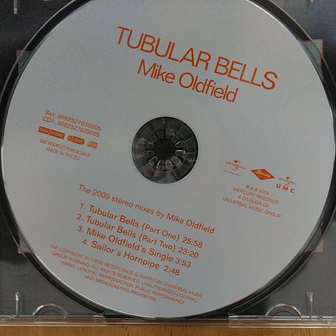 マイクオールドフィールド MIKE OLDFIELD TUBULAR BELLS: THE 2009 STEREO MIX CD.