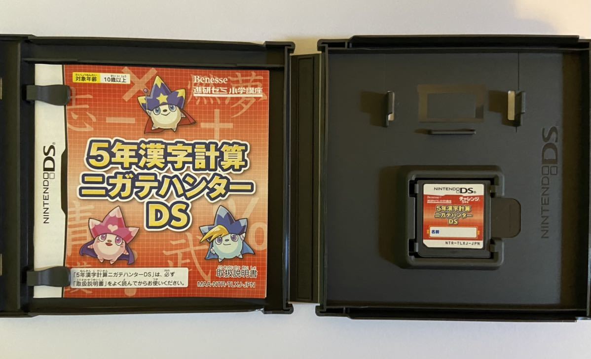 Nintendo 任天堂 ニンテンドー DSソフト 進研ゼミ 5年漢字計算ニガテ