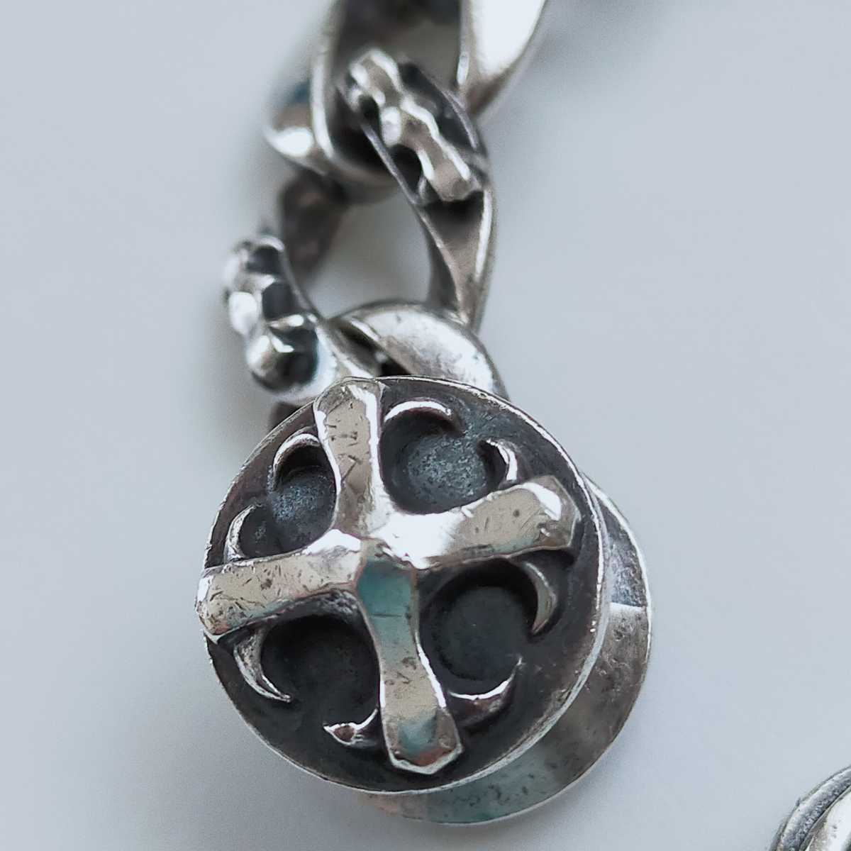 REBEL レベル ファンシーチェーン クリップブレスレット 喜平 重厚 極太 16mm 124g silver925/シルバー925