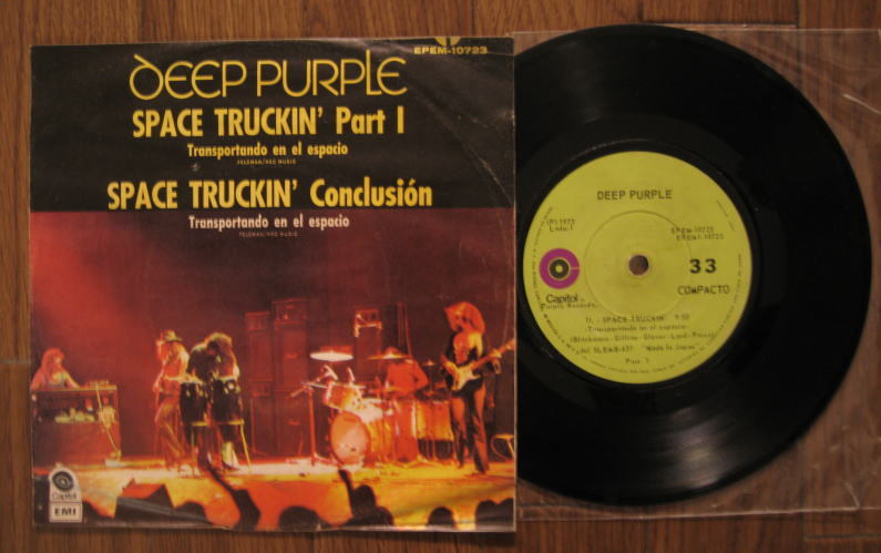 メキシコ盤 Deep Purple / Space Truckin' シングル