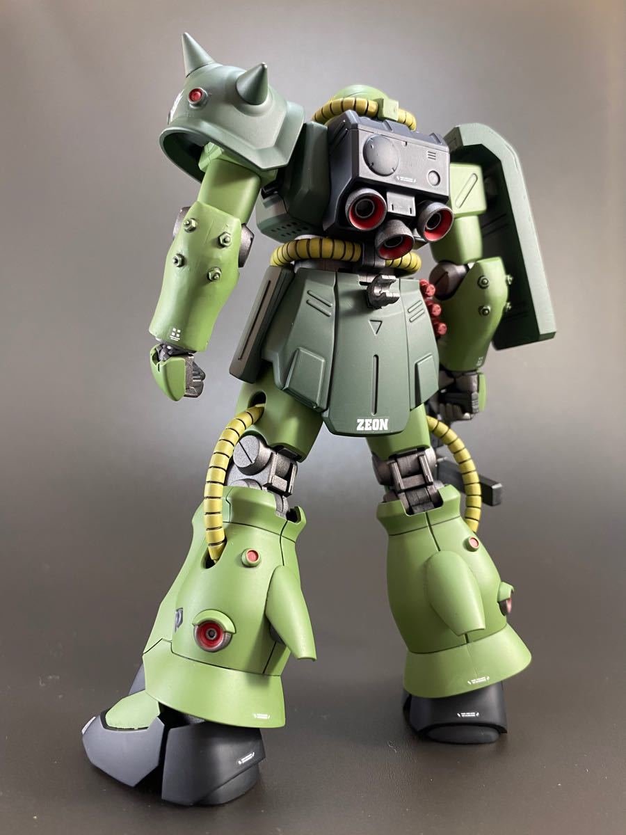 LED内蔵ガンプラ 全塗装完成品 HGUCザク2改 モノアイ改造 LED内蔵ガンプラ 全塗装完成品 HGUCザク2改 モノアイ改造