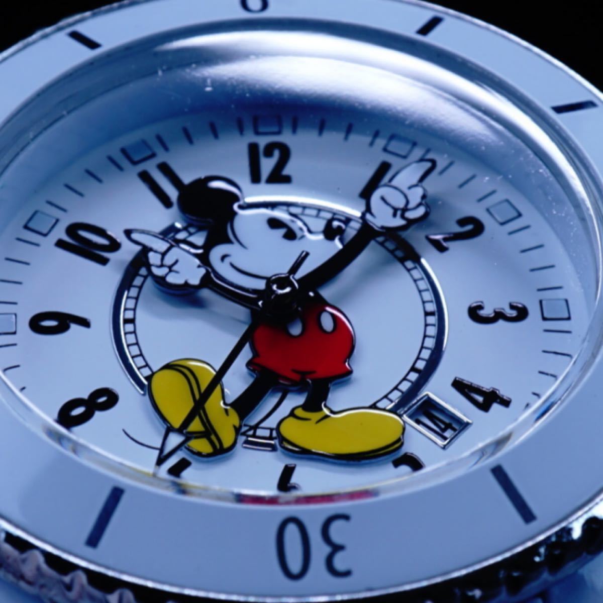 SEIKOムーブ/Disney限定/MICKEYミッキーマウス別注コラボ時計/J12ミッキーWHceramic5気圧絶版新品逆輸入