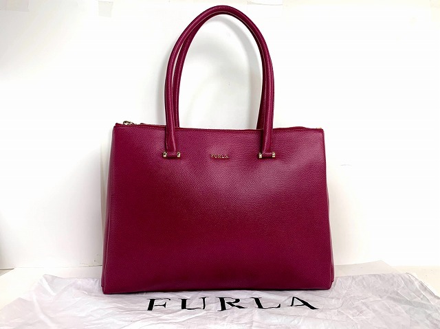 極美品★送料無料★ フルラ FURLA レザー トートバッグ ショルダー 肩掛け可能_画像1