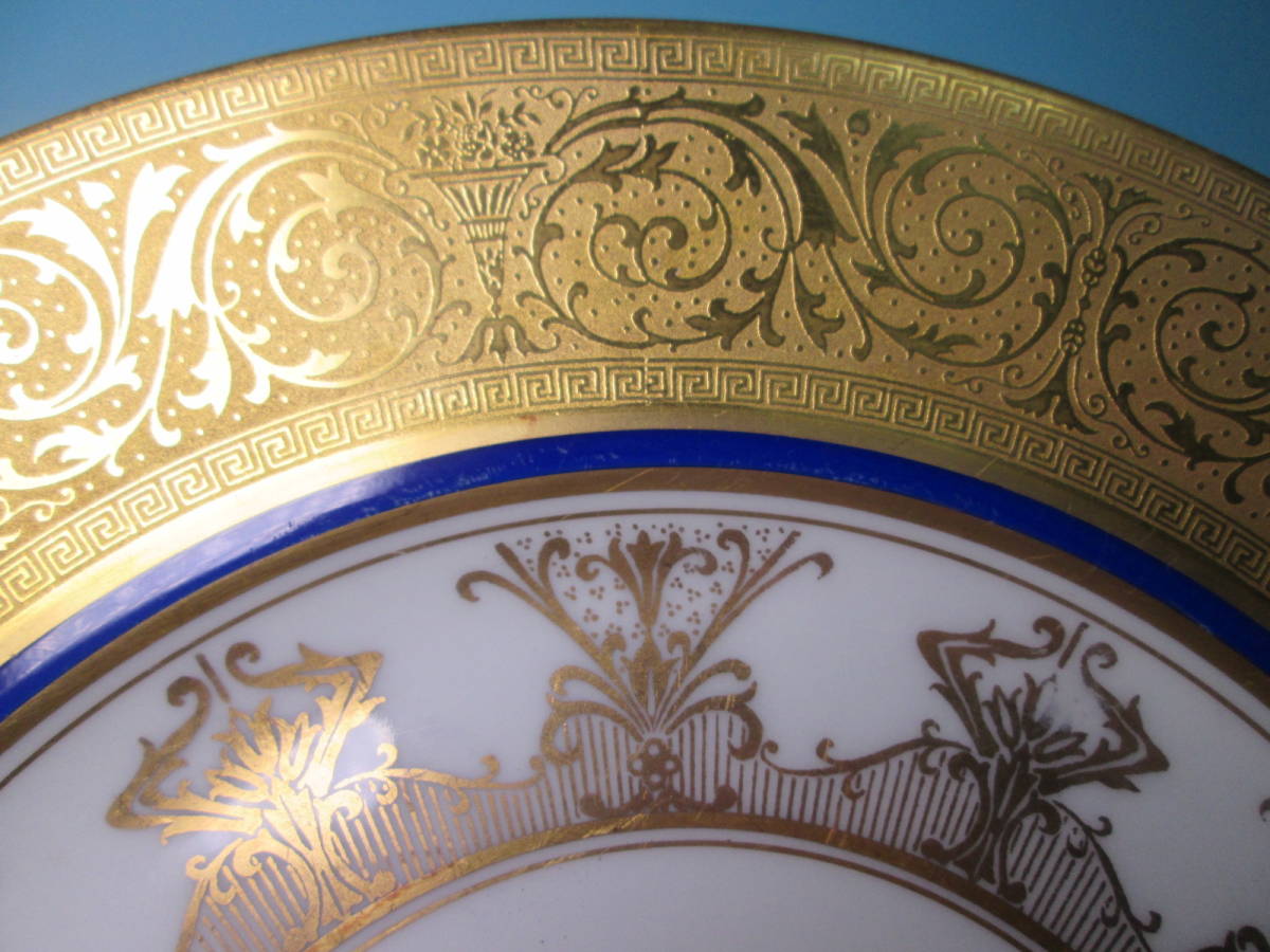 【限定品】 ☆西洋古陶磁・フッチェンロイター ROYAL 金彩 27,3cm BAVARIAN フッチェンロイター