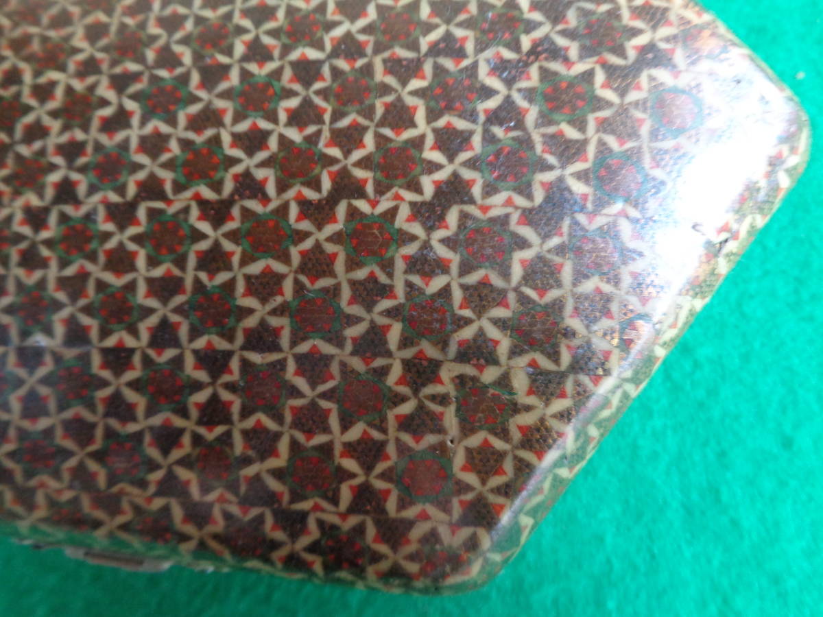 ペルシャ　伝統工芸の象嵌細工ハータムカーリー　小物入れ　ジュエリーボックス_画像3