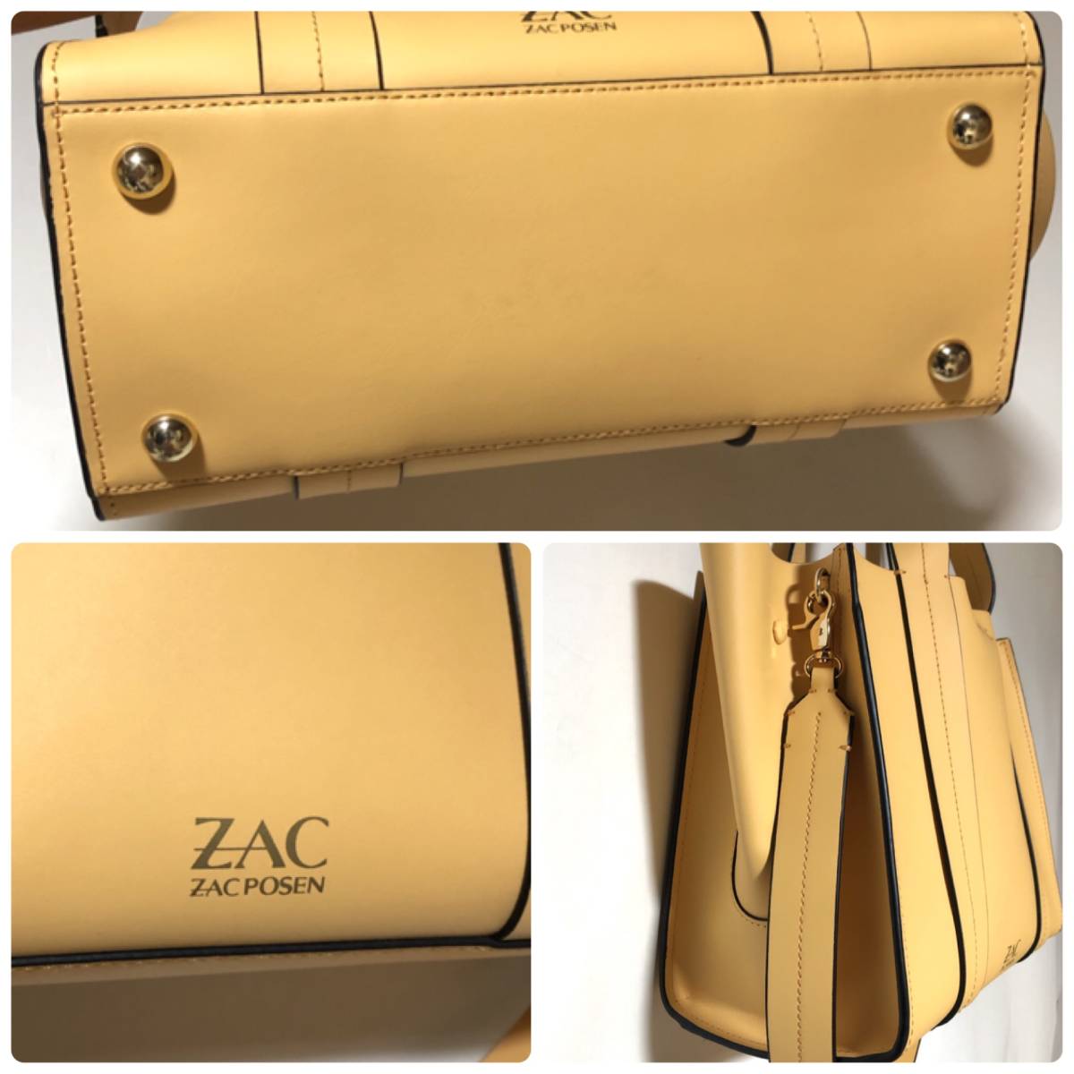 ZAC POSEN レザーバッグ/ザックポーゼン 2WAYトート 美品｜PayPayフリマ