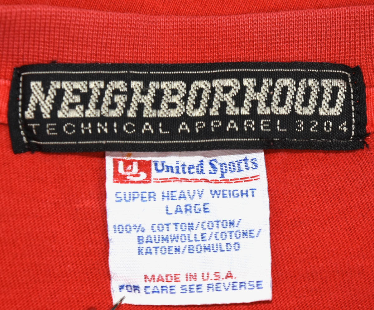 激レア 初期 90s USA製 NEIGHBORHOOD ネイバーフッド NH ビッグロゴTシャツ オールドネイバーフッド
