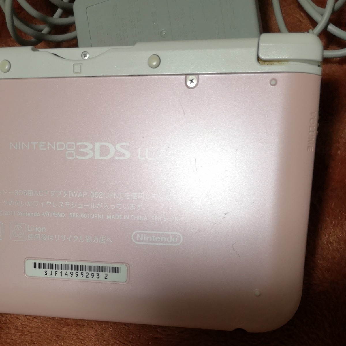 ニンテンドー3DS LL Nintendo 3DS LL　ニンテンドー3DS LL ピンクホワイト本体