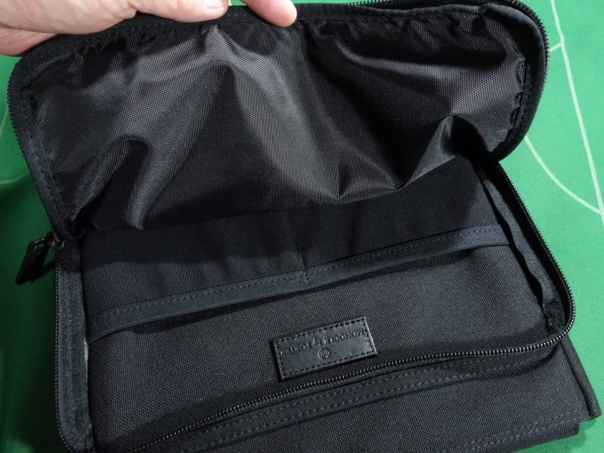 * Porter MONOCLE collaboration do Be nylon material tablet storage clutch bag iPad iPad mini holder black beautiful goods!!!*