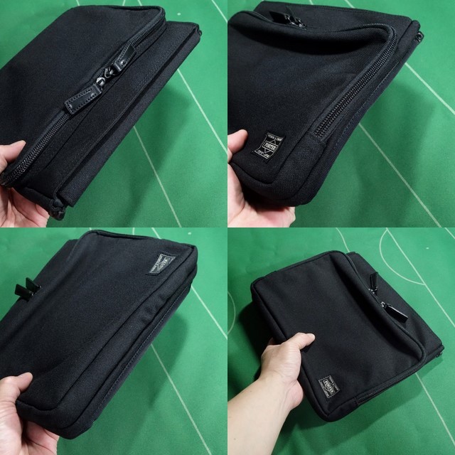 * Porter MONOCLE collaboration do Be nylon material tablet storage clutch bag iPad iPad mini holder black beautiful goods!!!*