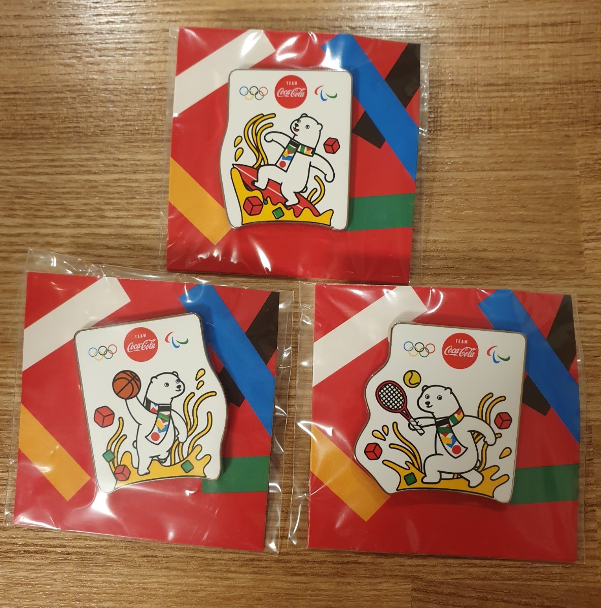 コカコーラ オリンピック 2020 ピンバッジ 3個セット 非売品 - 通販
