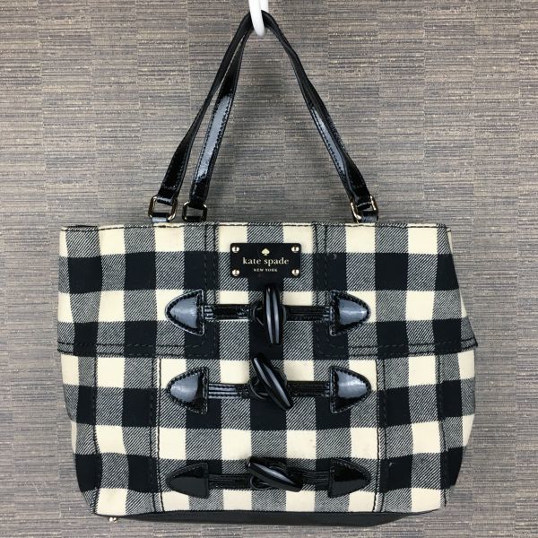 どのシーズ kate チェック トートバッグ 白黒の通販 by もなか's shop