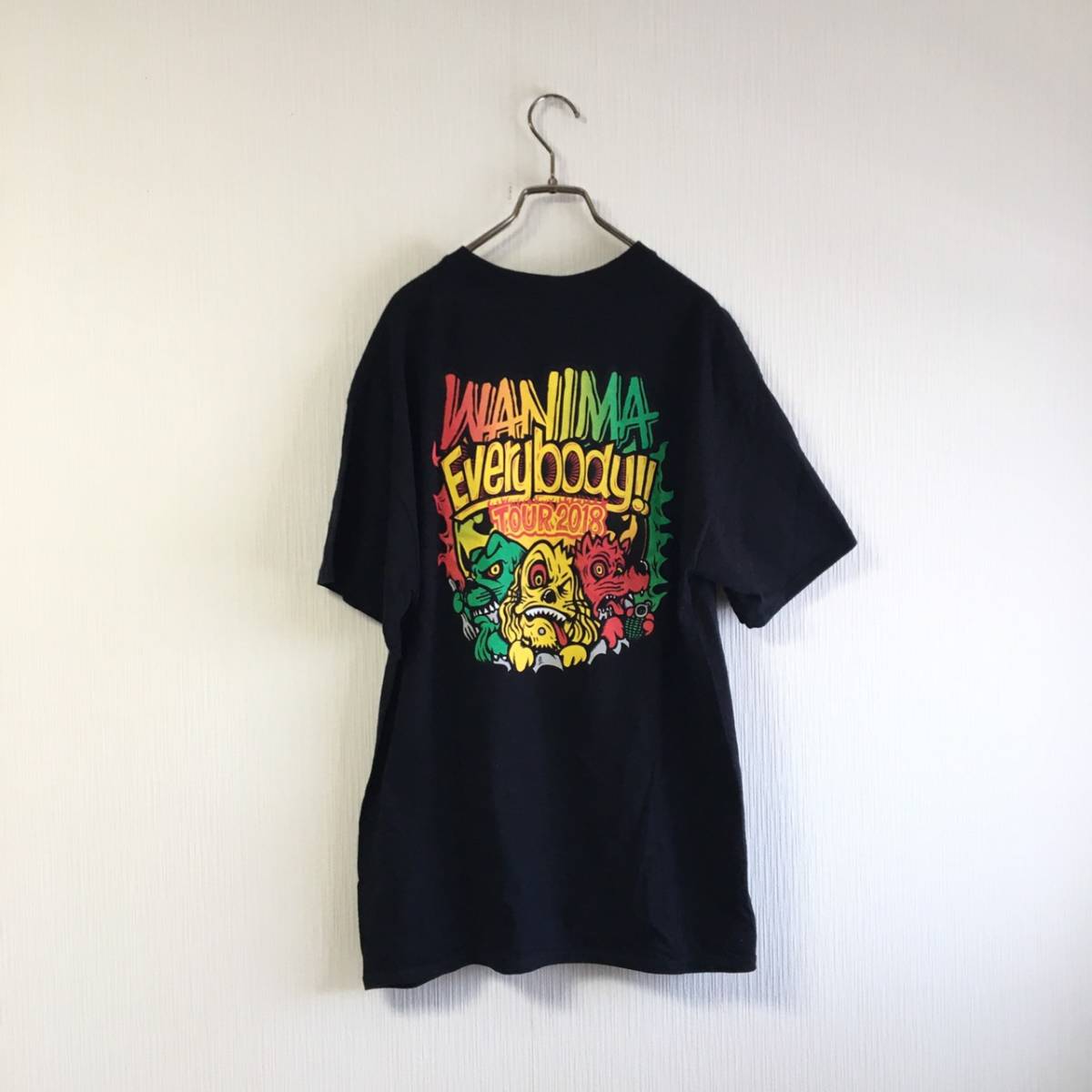 WANIMA ワニマ Every body Tour 2018 オフィシャルTシャツ Ｌサイズ ピザ ハイスタ_画像3