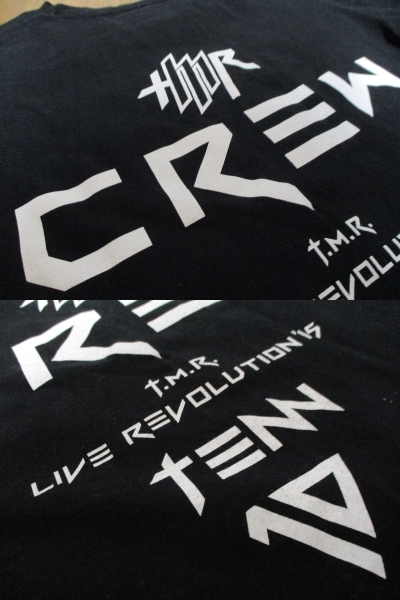 T.M.Revolution 西川貴教 T.M.R. LIVE REVOLUTION '15 CREW スタッフTシャツ Sサイズ_画像6