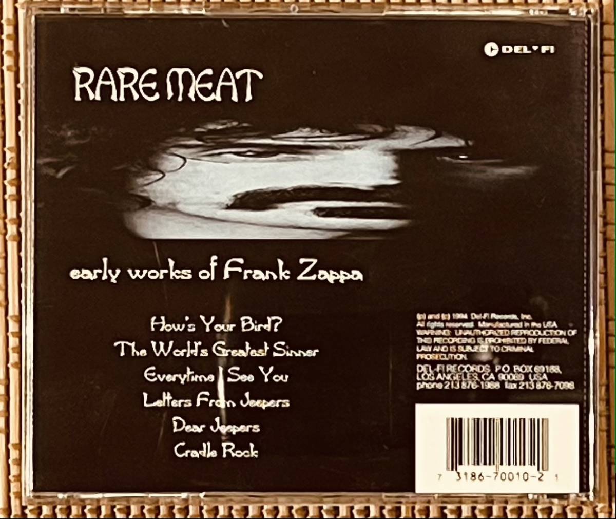 FRANK ZAPPA 即決送料無料、レア音源、RARE MEAT、EARLY WORKS OF FRANK ZAPPA、海外盤