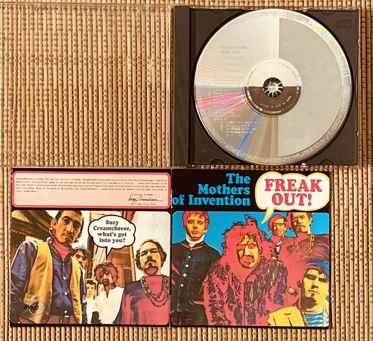 FRANK ZAPPA即決送料無料、FREAK OUT、フリークアウト、Zappa公式デビューアルバム、The Mothers of Invention、1964年、海外盤、