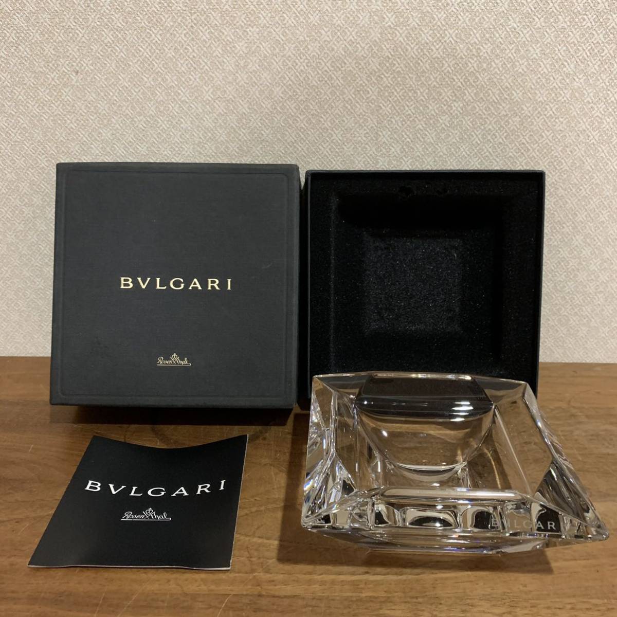 新品 未使用 BVLGARI Rosenthal ブルガリローゼンタール 灰皿 アッシュ