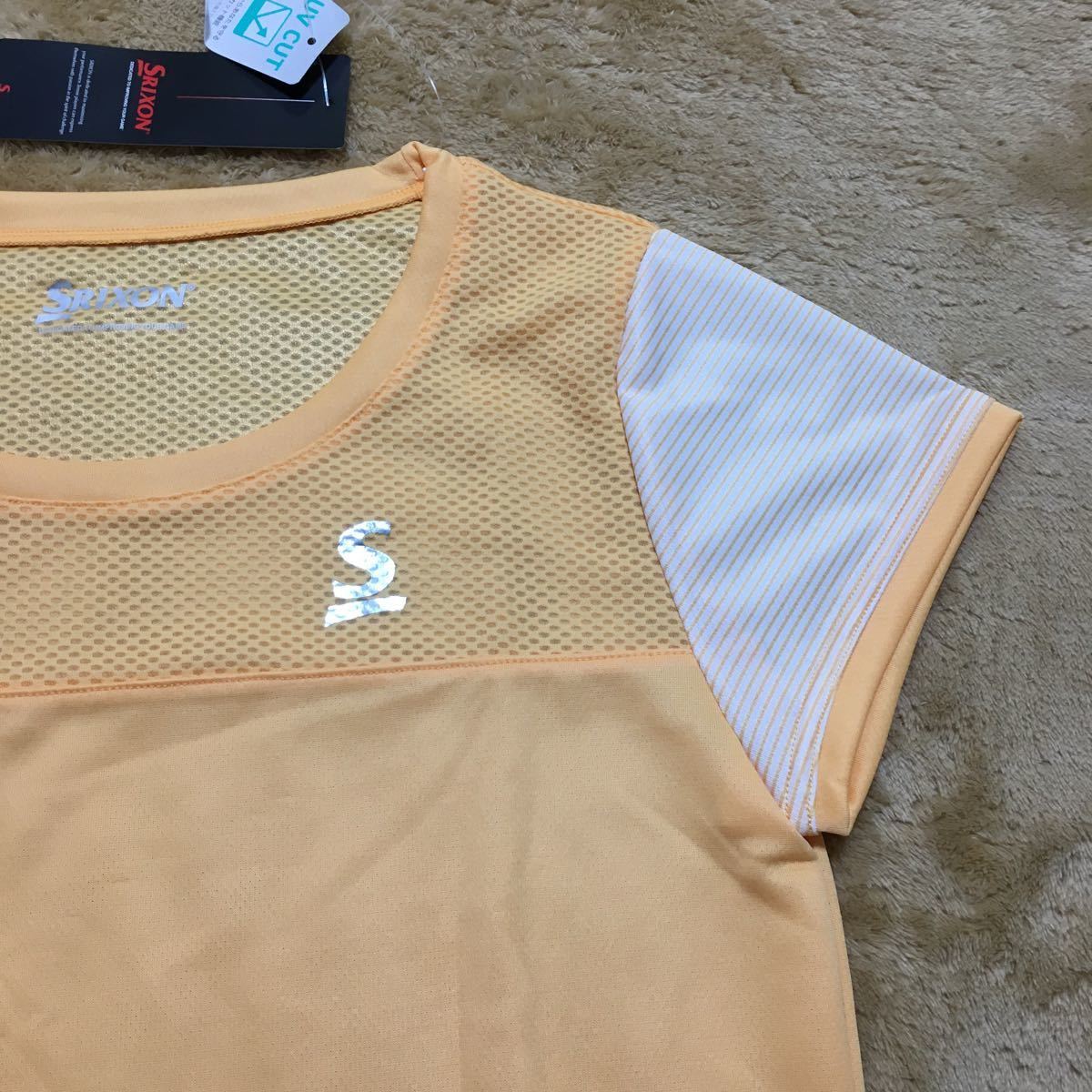 【送料無料】スリクソン（SRIXON）ゲームシャツ Lサイズ 新品 SDP-1726Wアプリコット_画像4